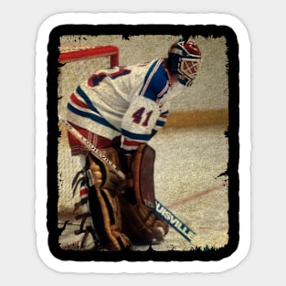 Eddie Mio, 1983 in New York Rangers (3.50 GAA) Sticker